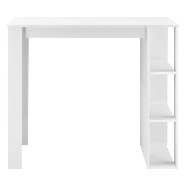 Bartheke Danderyd 120x60x105.5 cm mit 3 Ablageflächen Weiss