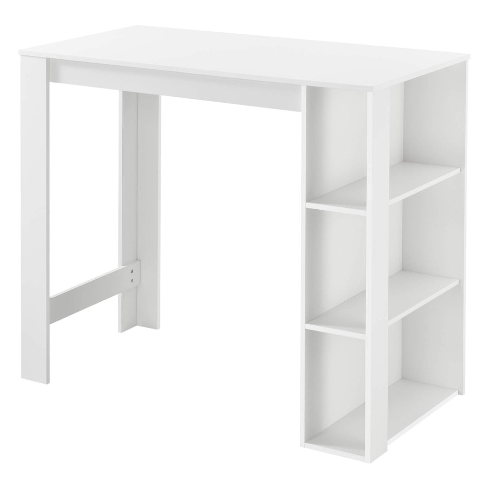 Bartheke Danderyd 120x60x105.5 cm mit 3 Ablageflächen Weiss