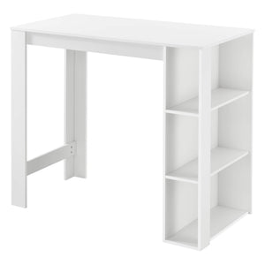 Bartheke Danderyd 120x60x105.5 cm mit 3 Ablageflächen Weiss