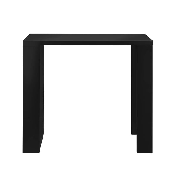 Tavolo da bar Bonn 117 x 57 x 106,5 cm con 3 scomparti, nero 