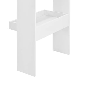 Tavolo da bar Bromölla 120x45x106 cm bianco/effetto cemento 