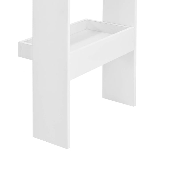 Tavolo da bar Bromölla 120x45x106 cm bianco/effetto cemento 