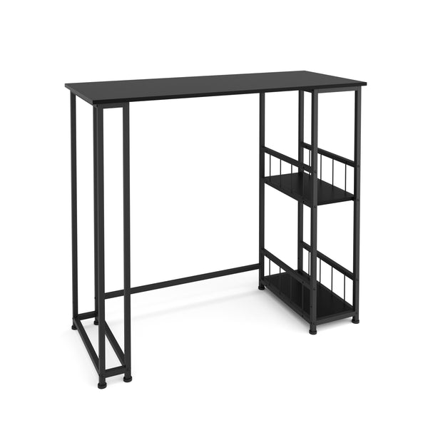 Table de bar SAMUEL 120 x 50 x 105 cm noire