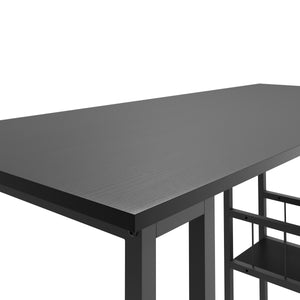 Table de bar SAMUEL 120 x 50 x 105 cm noire
