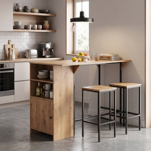 Bartisch LANZEN klappbar 120 x 45/63 x 95 cm natur