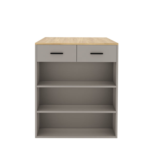 Tavolo da bar MORRISON 100 x 67 x 77 cm naturale/antracite