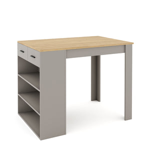 Tavolo da bar MORRISON 100 x 67 x 77 cm naturale/antracite