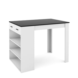 Tavolo da bar MORRISON 100 x 67 x 77 cm bianco/antracite