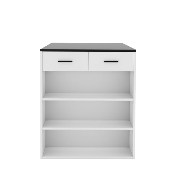 Tavolo da bar MORRISON 100 x 67 x 77 cm bianco/antracite