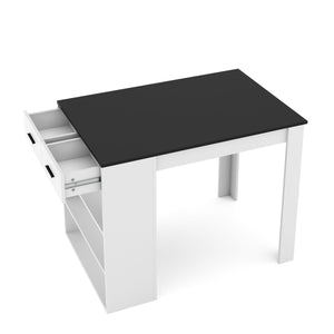 Tavolo da bar MORRISON 100 x 67 x 77 cm bianco/antracite