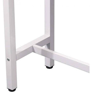 Bartisch aus Metall, Tischplatte aus MDF, 100x40x100 cm eiche hell