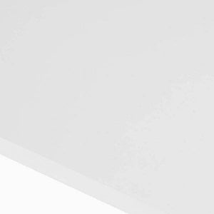 Bartisch aus Metall, Tischplatte aus MDF, 100x40x100 cm weiss