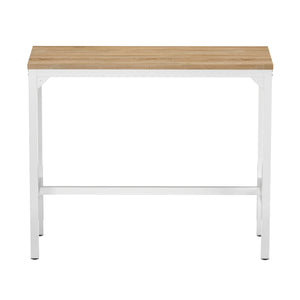 Bartisch PIETRO 120 x 40 x 100 cm weiss/hellbraun