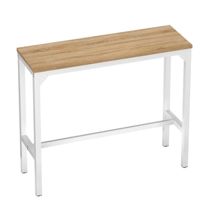 Bartisch PIETRO 120 x 40 x 100 cm weiss/hellbraun