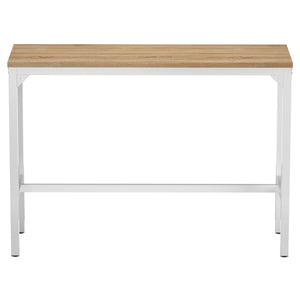 Bartisch PIETRO 140 x 40 x 100 cm weiss/hellbraun
