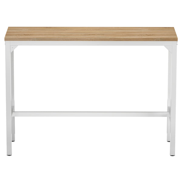 Bartisch PIETRO 140 x 40 x 100 cm weiss/hellbraun