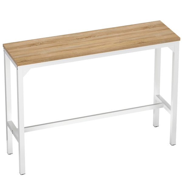 Bartisch PIETRO 140 x 40 x 100 cm weiss/hellbraun