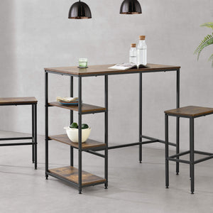 Tavolo da bar Växjö 100x109x60 cm Tonalità legno scuro 
