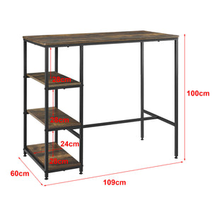 Tavolo da bar Växjö 100x109x60 cm Tonalità legno scuro 