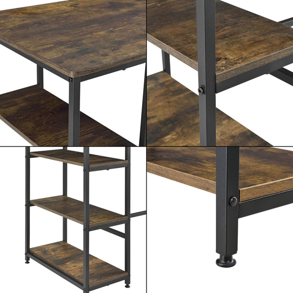 Tavolo da bar Växjö 100x109x60 cm Tonalità legno scuro 