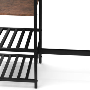 Bar table with shelf vintage BONITA 110 x 40 x 90 cm