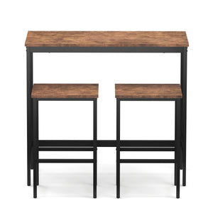 Vintage bar table and bar stool set BONITA 100 x 40 x 90 cm