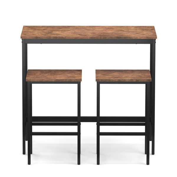 Vintage bar table and bar stool set BONITA 100 x 40 x 90 cm