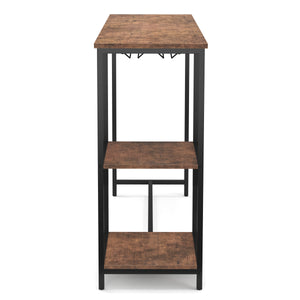 Vintage bar table and bar stool set BONITA 120 x 40 x 91 cm