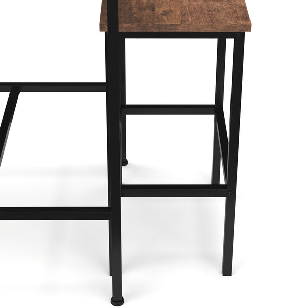 Bartisch mit Barhocker Set Vintage BONITA 60 x 60 x 90 cm