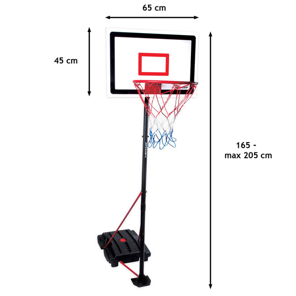 Basketball Set 3-teilig 165 - 205 cm