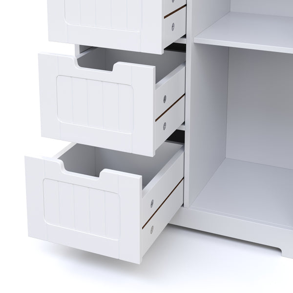 Badezimmerschrank 55 x 30 x 81 cm weiss