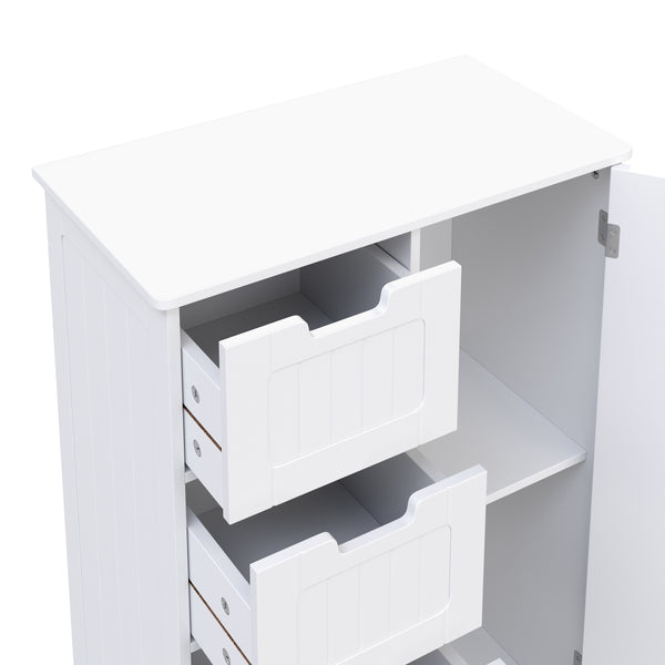 Badezimmerschrank 55 x 30 x 81 cm weiss