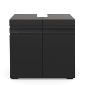 Waschbeckenunterschrank 60 x 34 x 56 cm schwarz