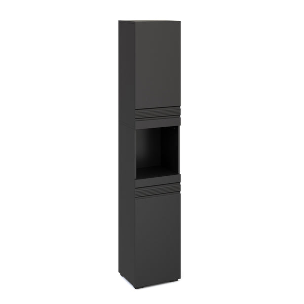 Badezimmerschrank 36 x 31 x 190 cm schwarz