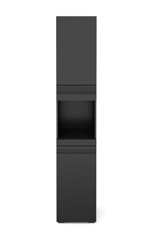 Badezimmerschrank 36 x 31 x 190 cm schwarz