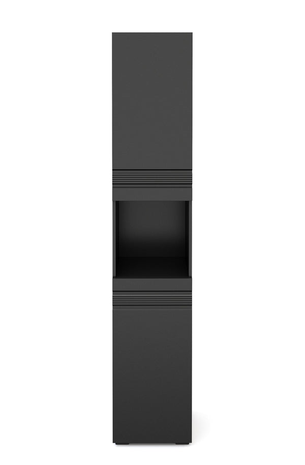 Badezimmerschrank 36 x 31 x 190 cm schwarz