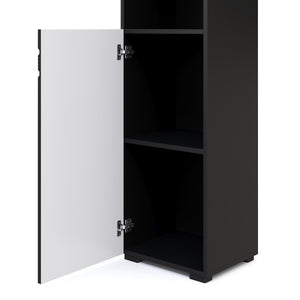 Badezimmerschrank 36 x 31 x 190 cm schwarz