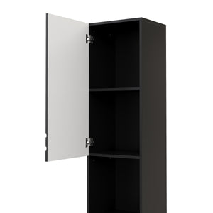 Badezimmerschrank 36 x 31 x 190 cm schwarz