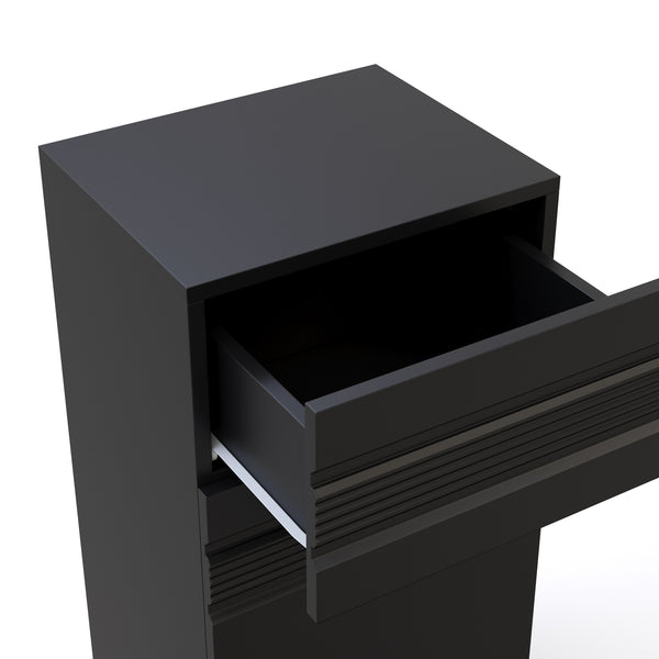 Badezimmerschrank 36 x 31 x 79 cm schwarz