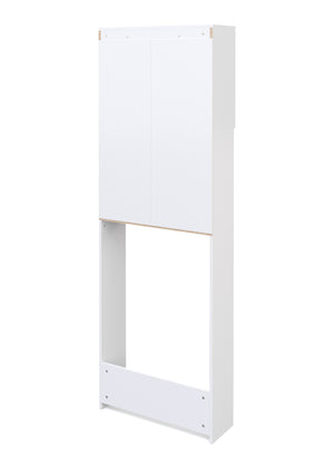 Waschmaschinenschrank 64 x 26 x 190 cm weiss