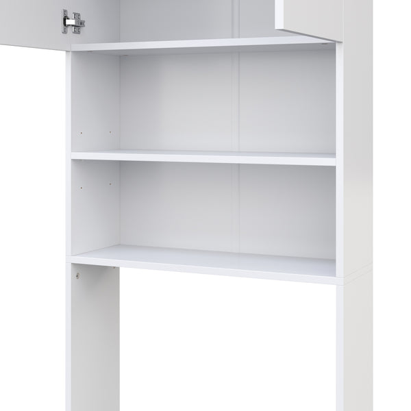 Waschmaschinenschrank 64 x 26 x 190 cm weiss