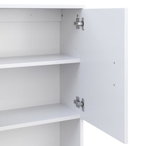 Waschmaschinenschrank 64 x 26 x 190 cm weiss