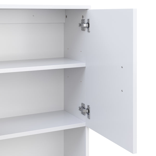 Waschmaschinenschrank 64 x 26 x 190 cm weiss