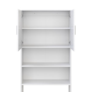 Waschmaschinenschrank 64 x 26 x 190 cm weiss