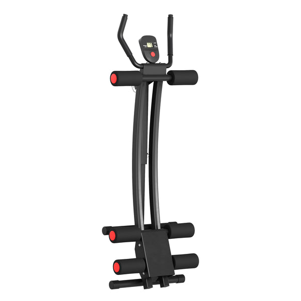 Bauchtrainer AB Trainer mit Curved-Schiene schwarz