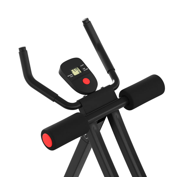 Bauchtrainer AB Trainer mit Curved-Schiene schwarz