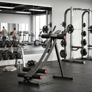 Bauchtrainer AB Trainer mit Curved-Schiene schwarz