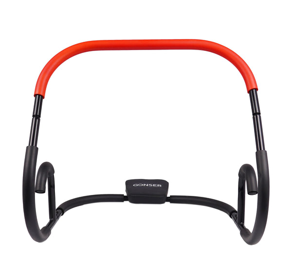 Bauchtrainer AB Roller schwarz / rot