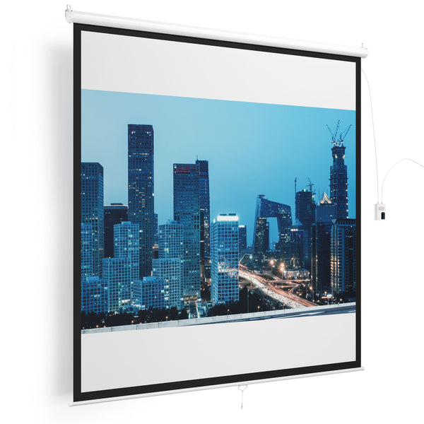 Beamer Leinwand elektrisch 200 x 200 cm