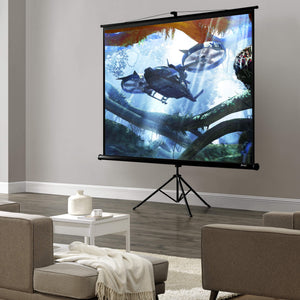 Beamer Leinwand mit Stativ 200x200 cm 113 ""